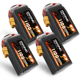 4x Ovonic 130C 6S 1100mah Lipo Battery 22.2V Pack with XT60 Plug for FPV Racing Drone Freestyle 5-6 inche Drone Long Range FPV Drone